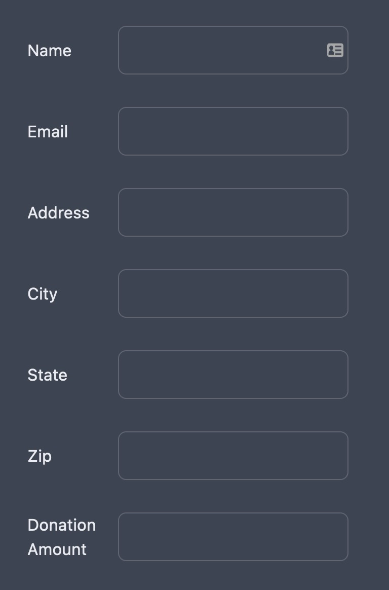 screenshot of all form fields at once