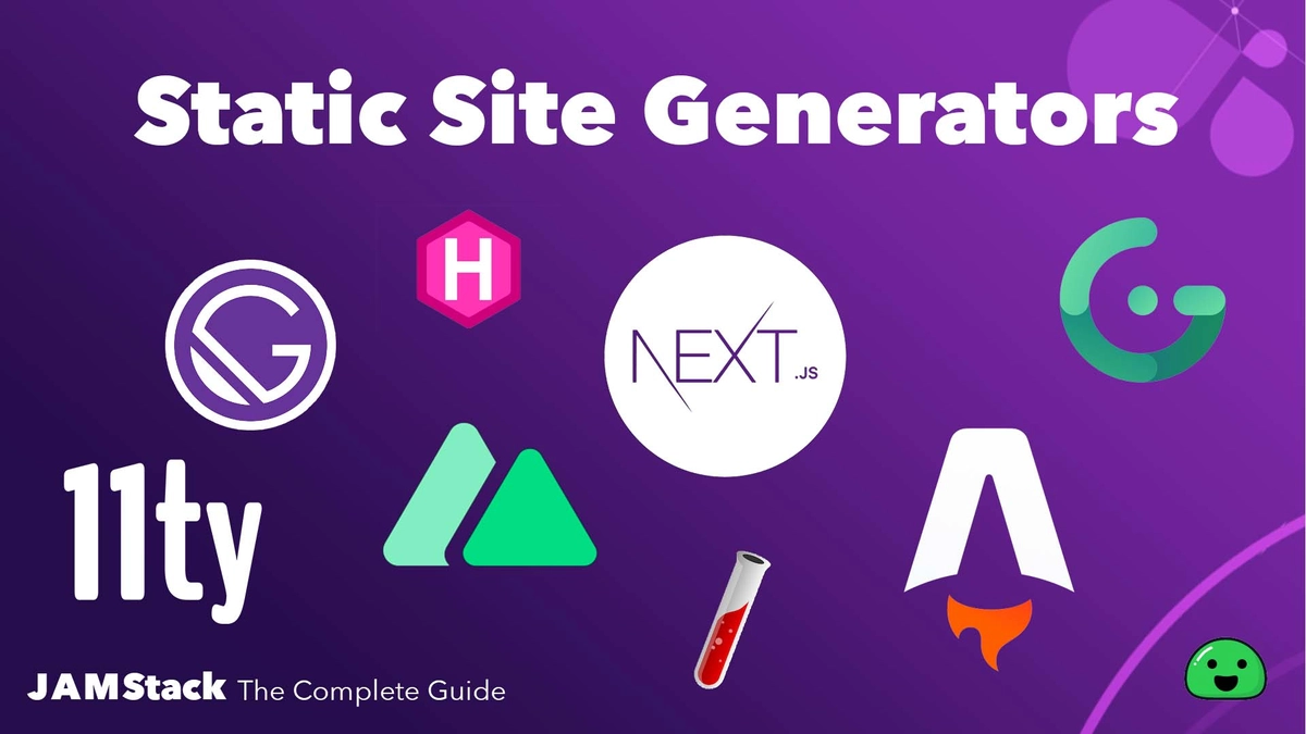 cloud of static site generator logos