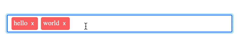 screenshot of the tags being scrolled