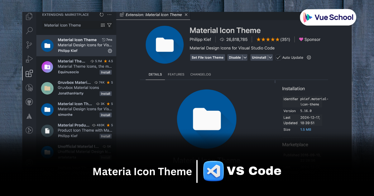 Material Icon Theme VS Code Extension