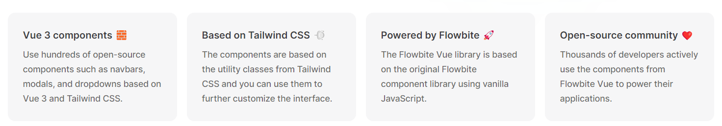 Flowbite’s features