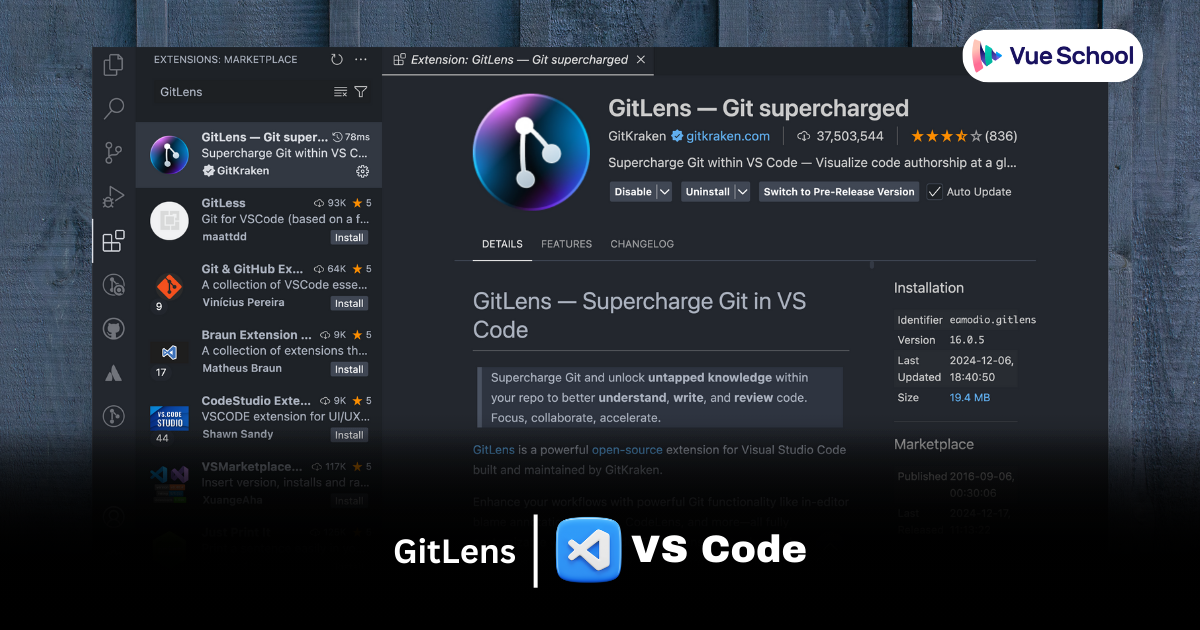 GitLens VS Code Extension