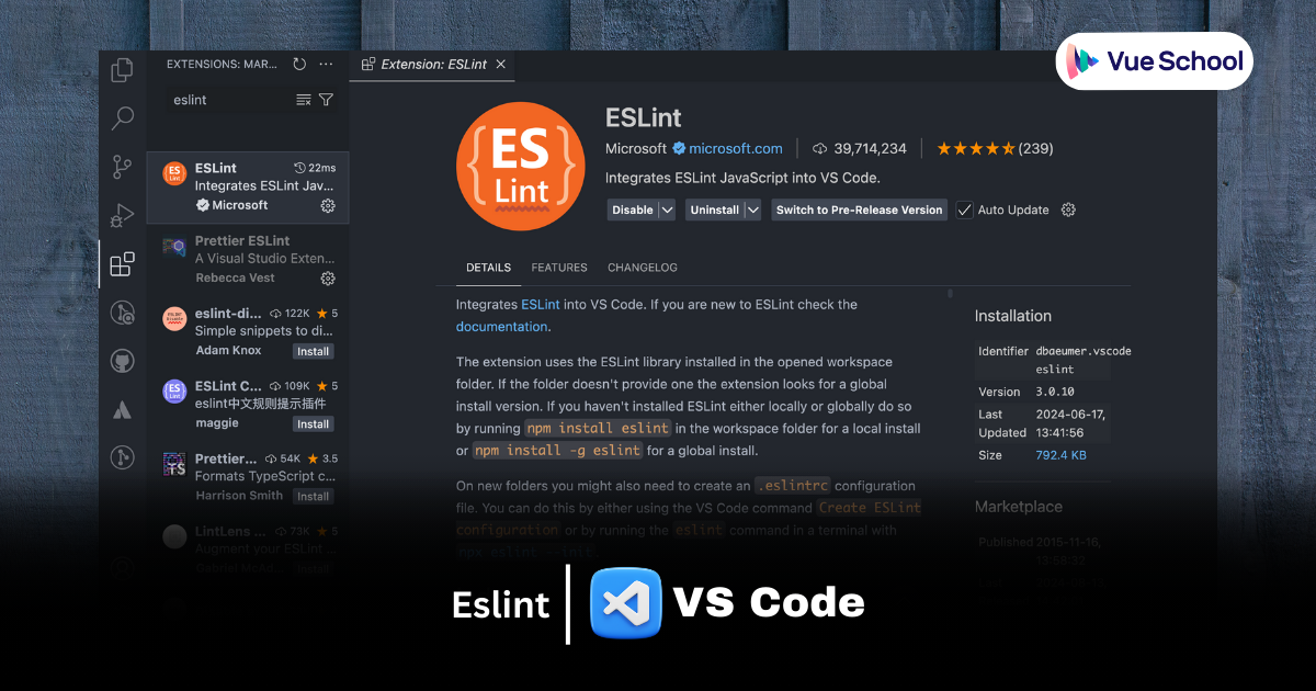 Eslint VS Code Extension