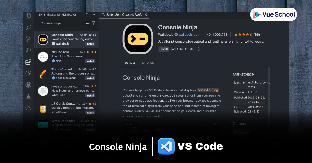 Console Ninja VS Code Extension