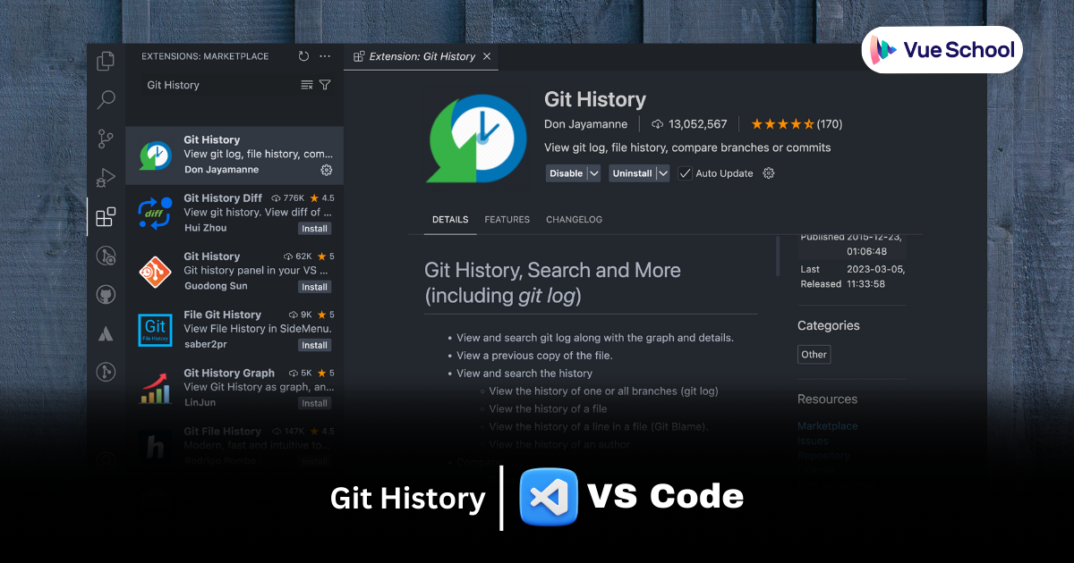 Git History VS Code Extension