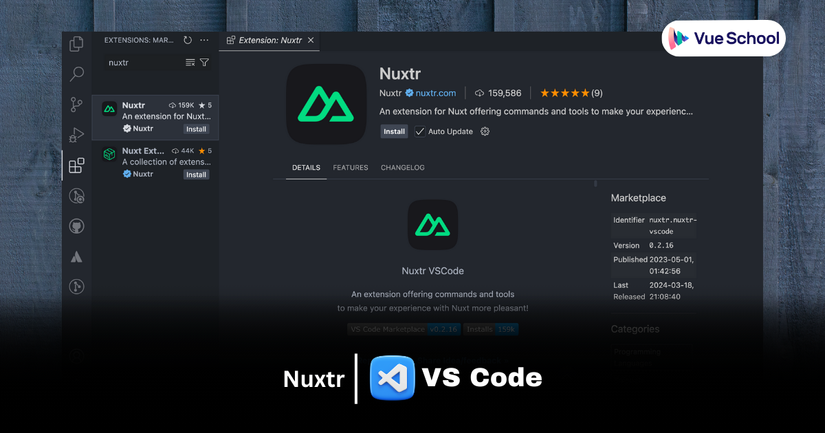 Nuxtr VS Code Extension