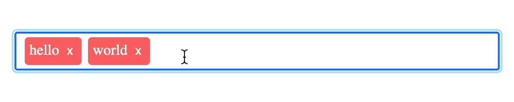 screenshot of the tags being scrolled