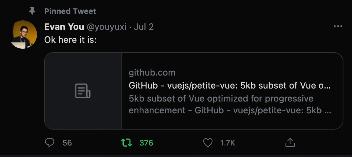 screenshot of tweet