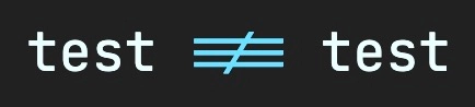 screenshot of ligature confirmed in VS Code