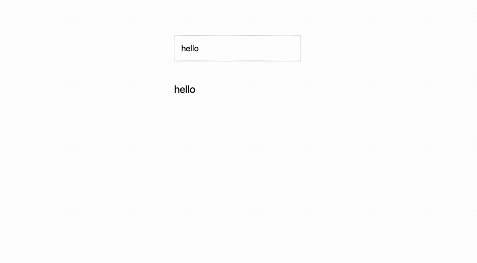 Demonstration of refDebounced functionality showing delayed updates
