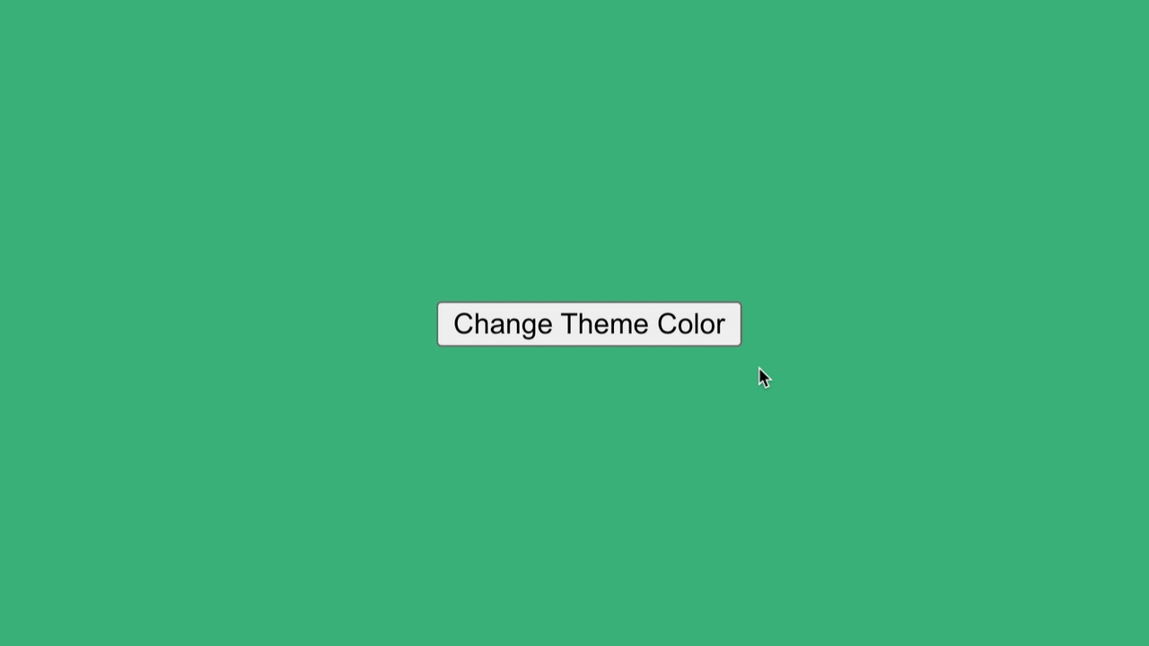 A gif showing after changing the CSS variable