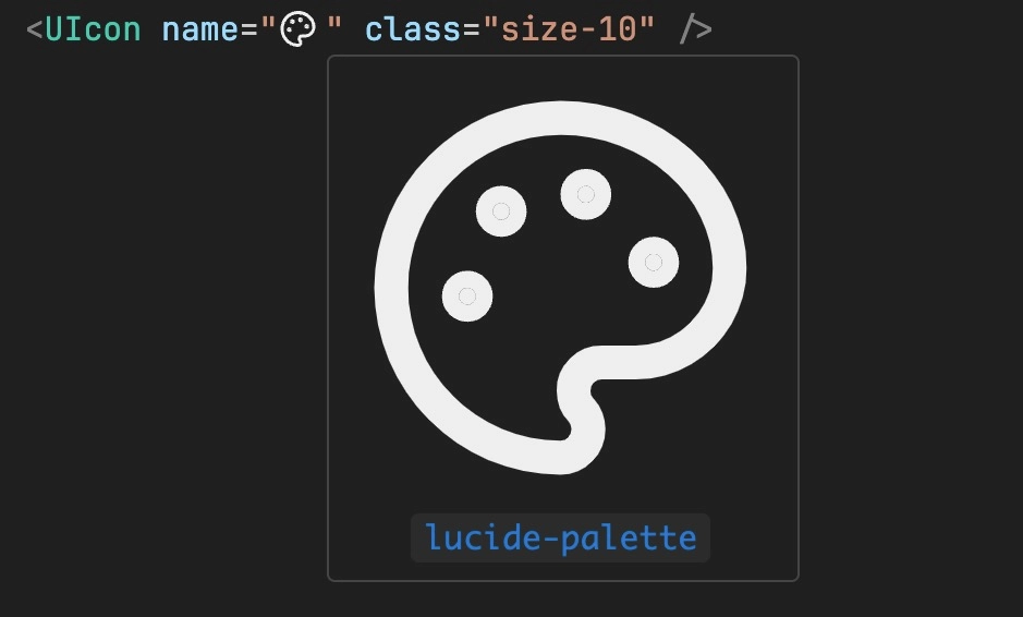 Iconify IntelliSense in VS Code