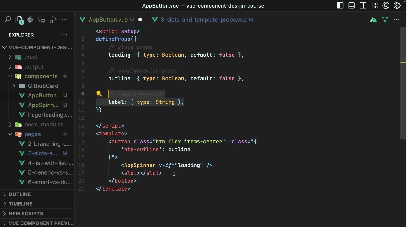 slot props code screenshot