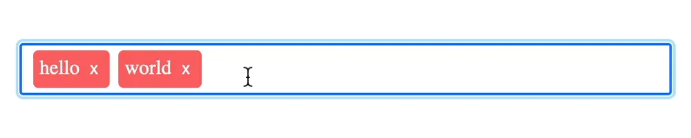 screenshot of the tags being scrolled