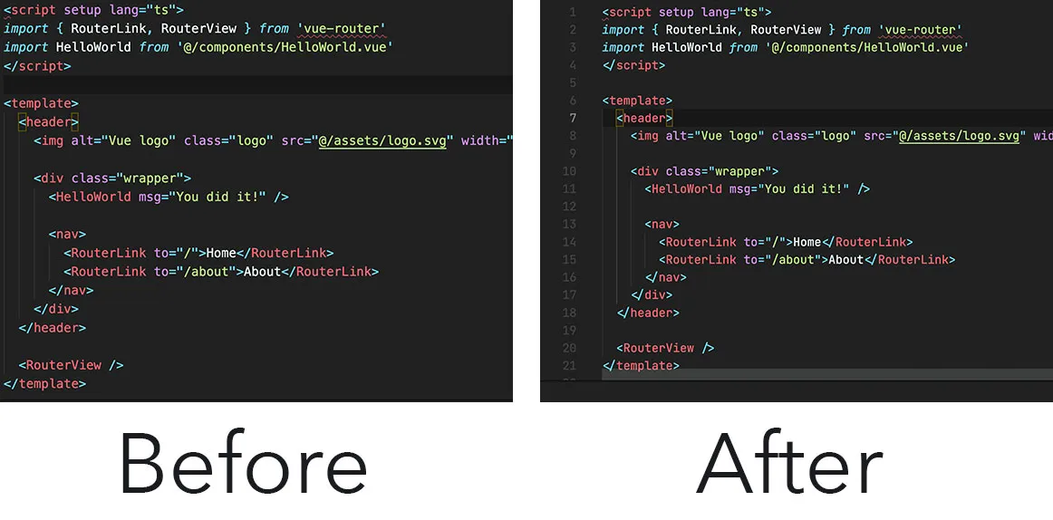 screenshot of command palette in VSCode
