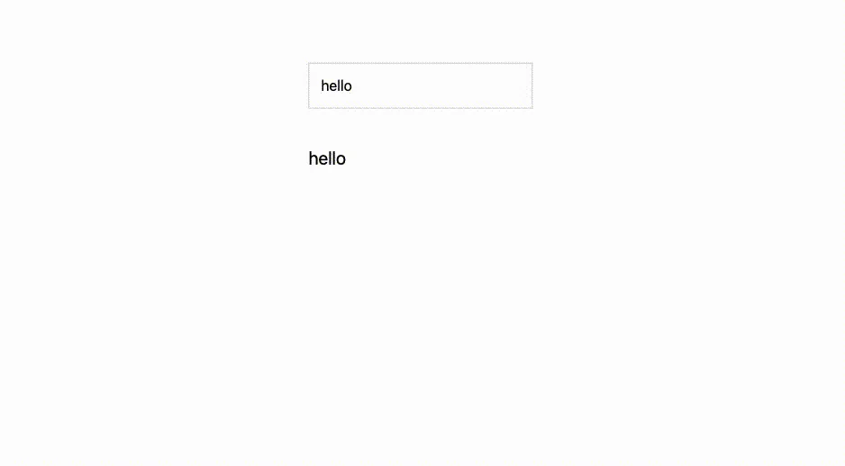 Demonstration of refDebounced functionality showing delayed updates