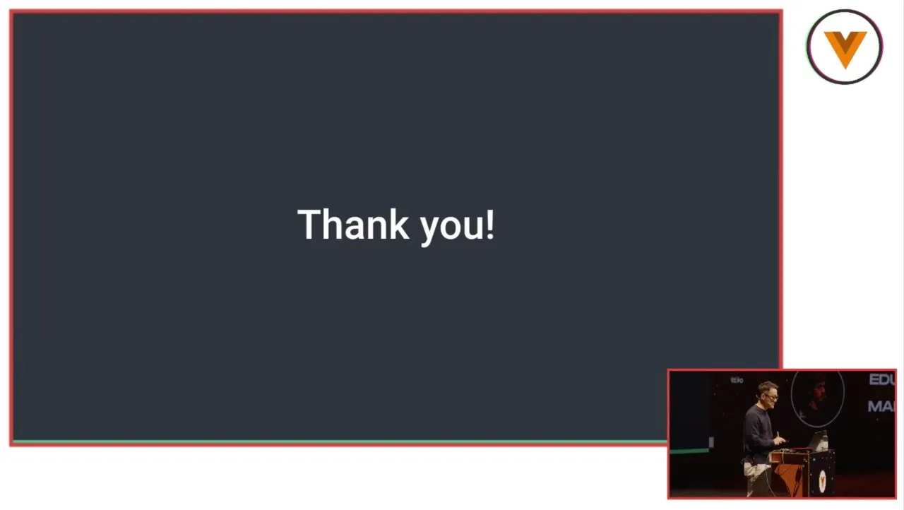 Evan's thank you slide