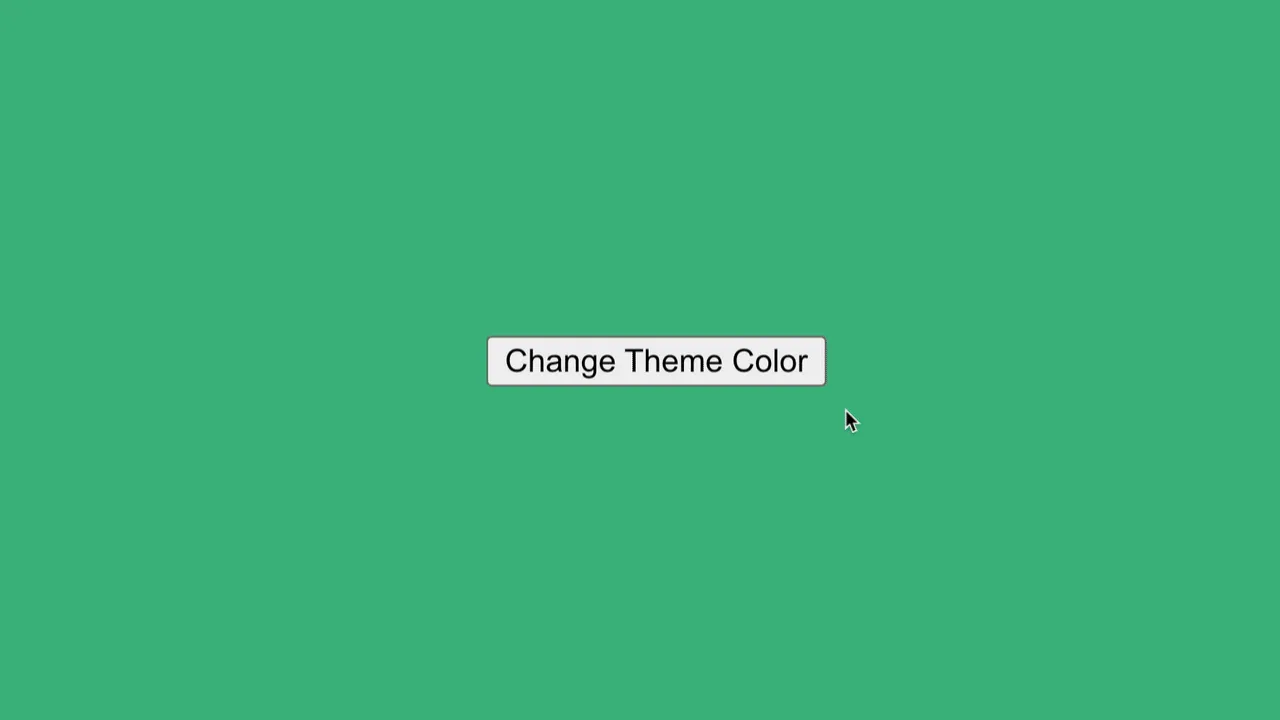 A gif showing after changing the CSS variable