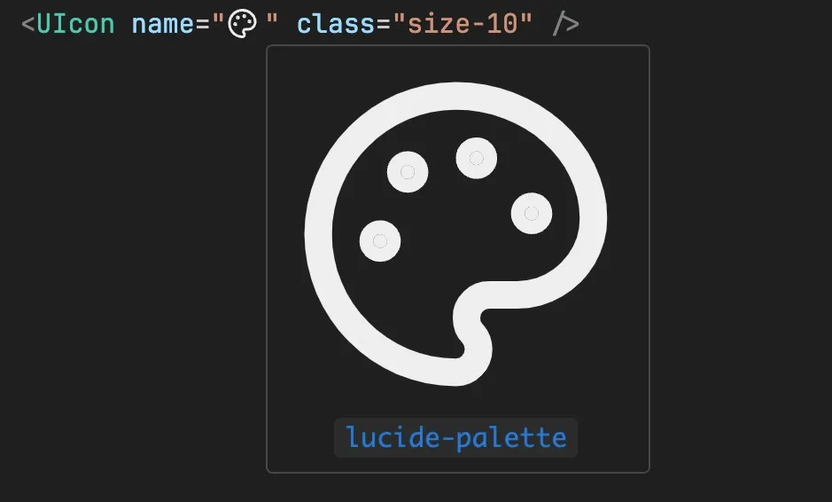 Iconify IntelliSense in VS Code