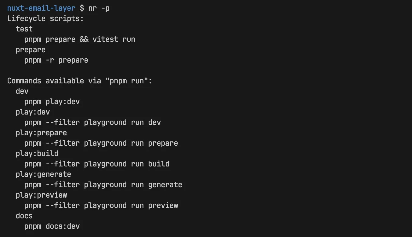 nr interactive mode for monorepos screenshot