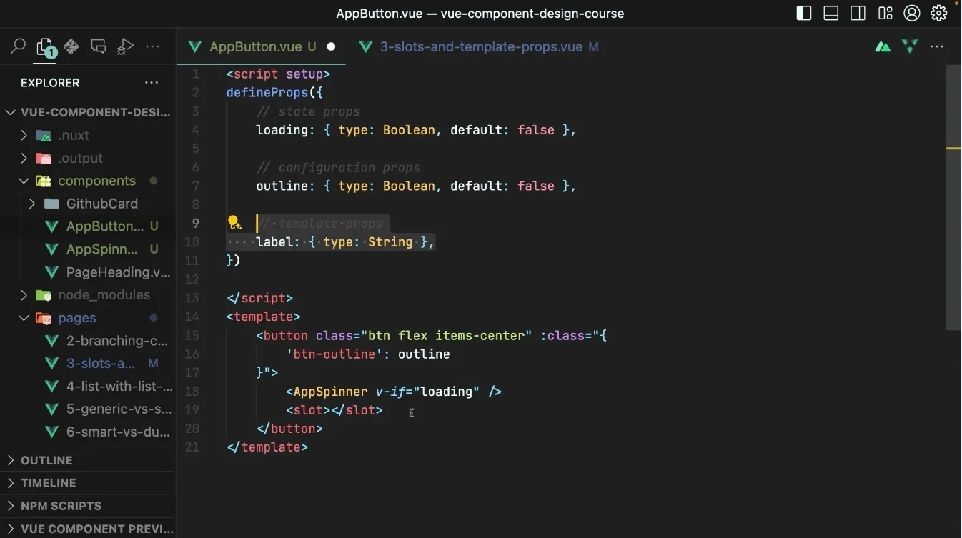 slot props code screenshot