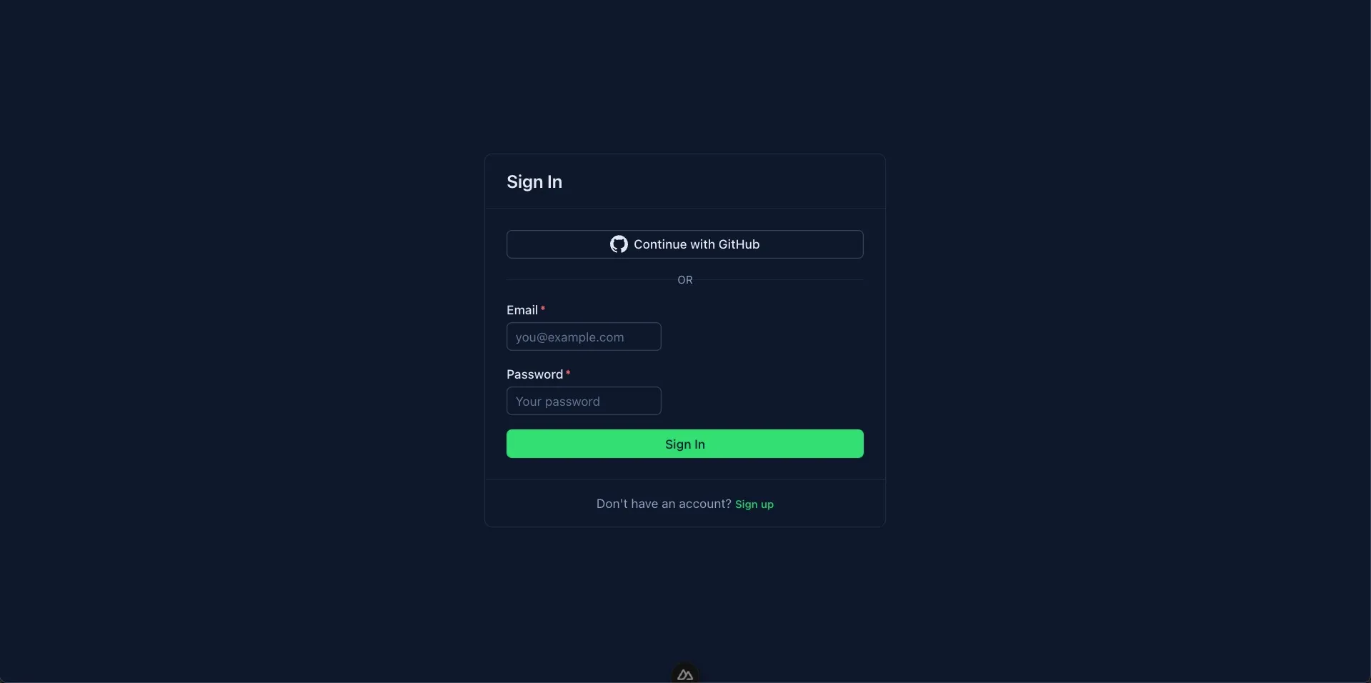 GitHub Login Button
