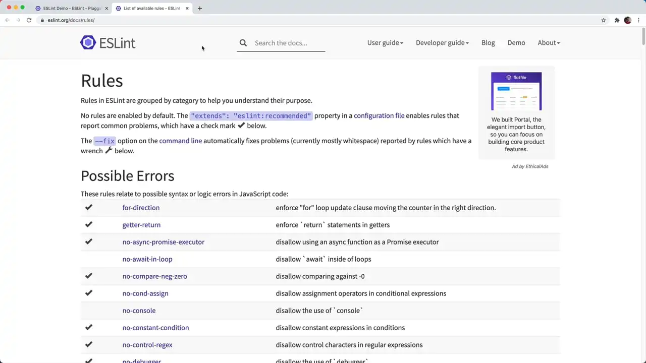 Automatic and Static Code Review With ESLint (Linting) thumbnail image