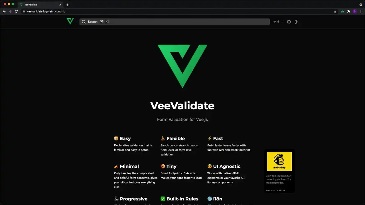 Introduction to VeeValidate thumbnail image