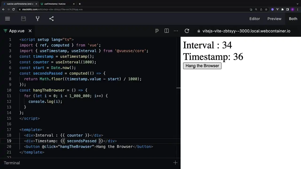 Animating Time with VueUse thumbnail image
