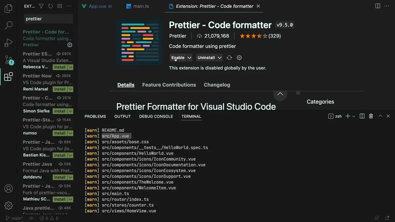 Auto Formatting Files in VS Code (Volar/Built-in or Prettier) thumbnail image