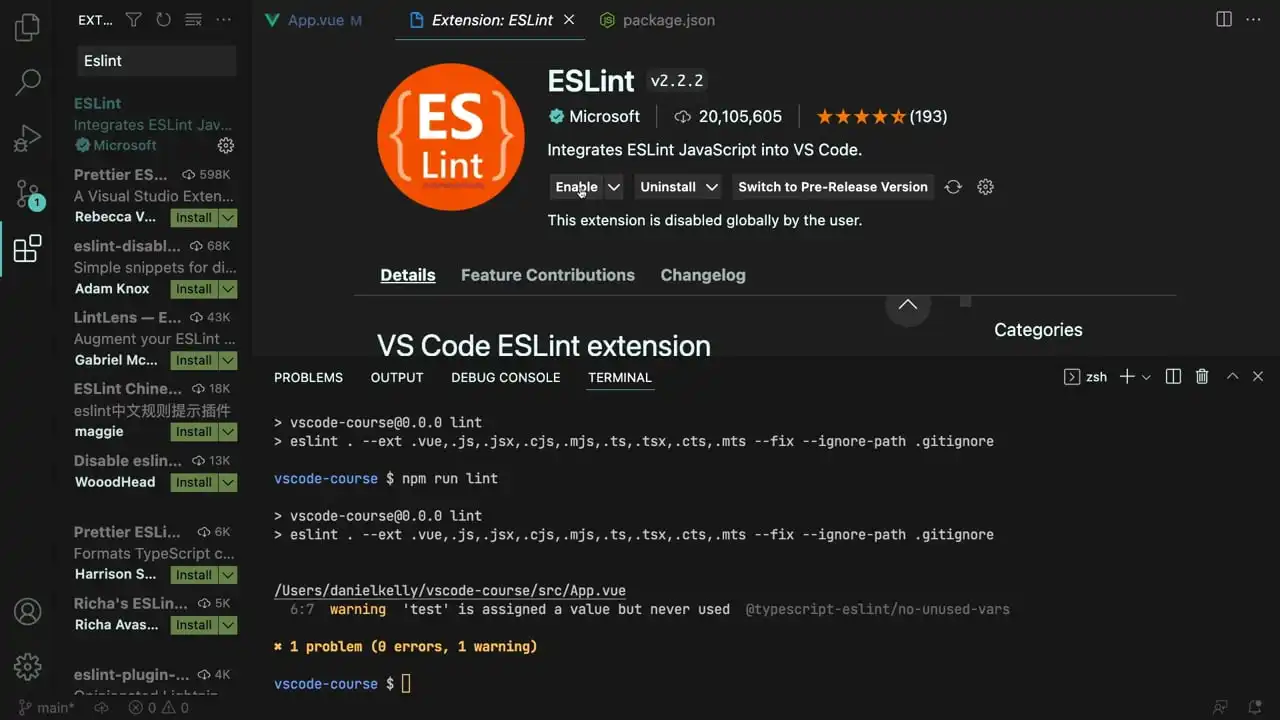 Auto Linting in VS Code (ESLint) thumbnail image