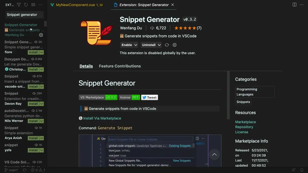 Create Your Own Visual Studio Code Vue Snippet thumbnail image