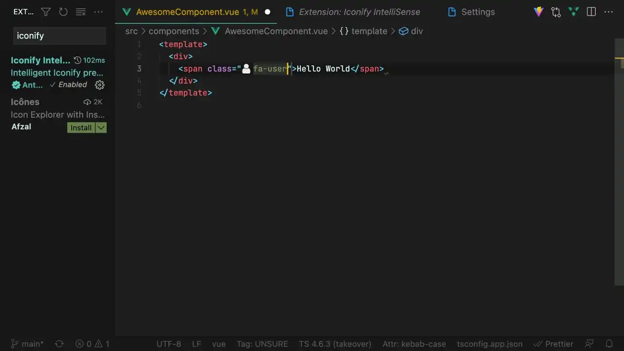 Vue Templates in VS Code (HTML) thumbnail image
