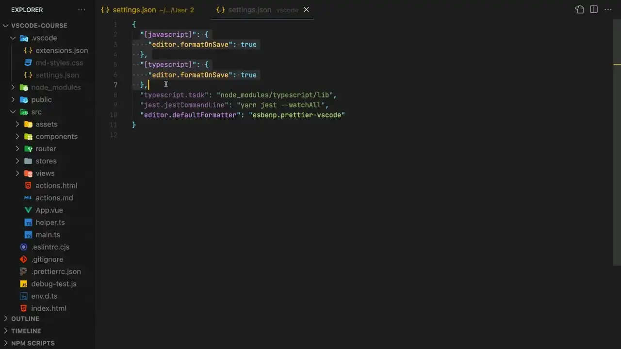 User Settings, Workspace Settings, and Keybindings in VS Code thumbnail image