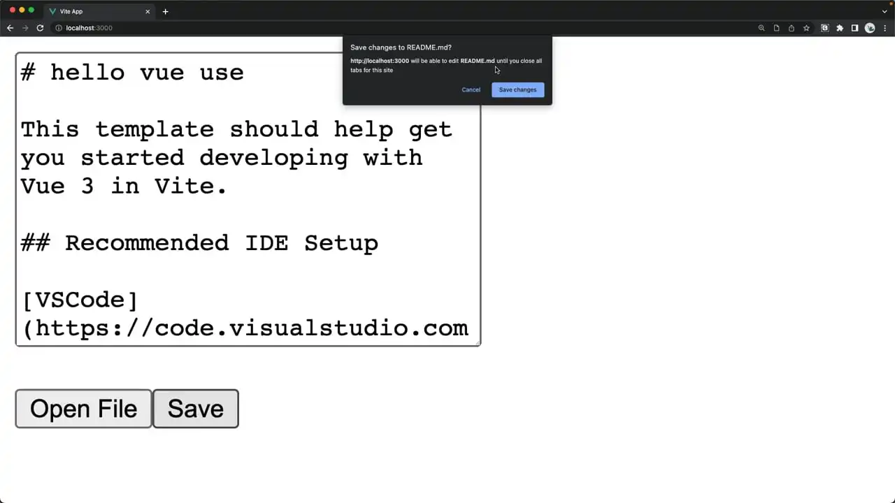 Editing Local Files with useLocalFileSystemAccess thumbnail image