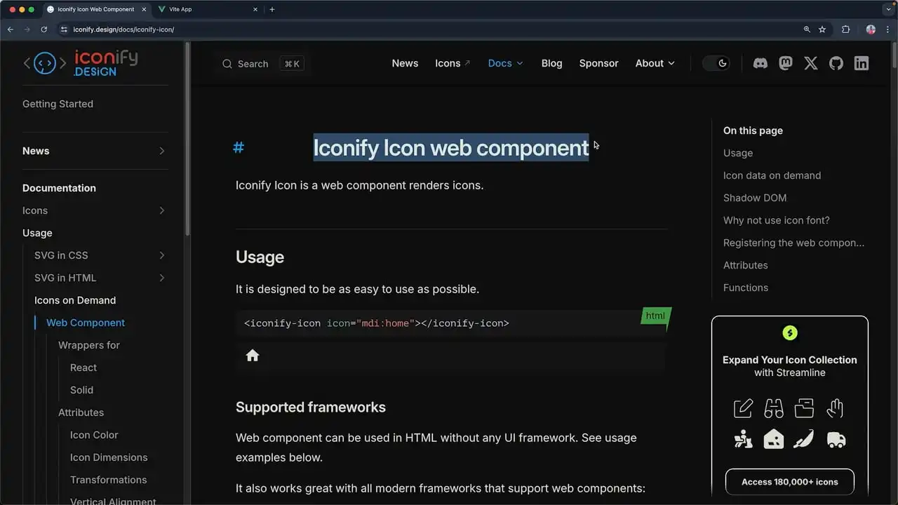 Iconify Icon Web Component in Vue.js thumbnail image