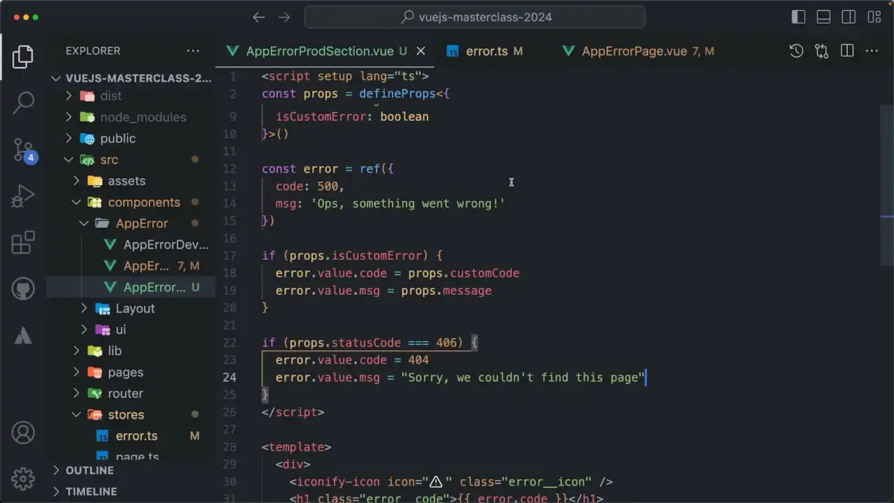 Use defineAsyncComponent to Conditionally Render the Appropriate Error Page thumbnail image