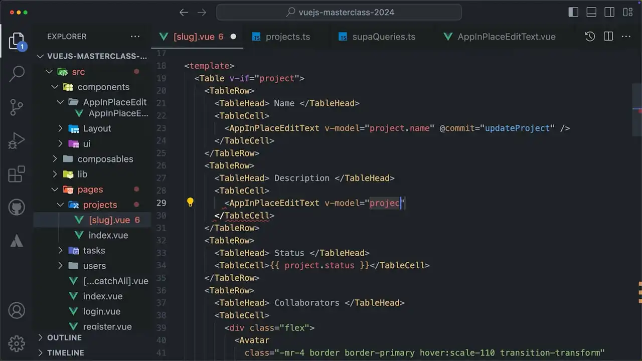 Create a Toggle Component for the Project Status thumbnail image