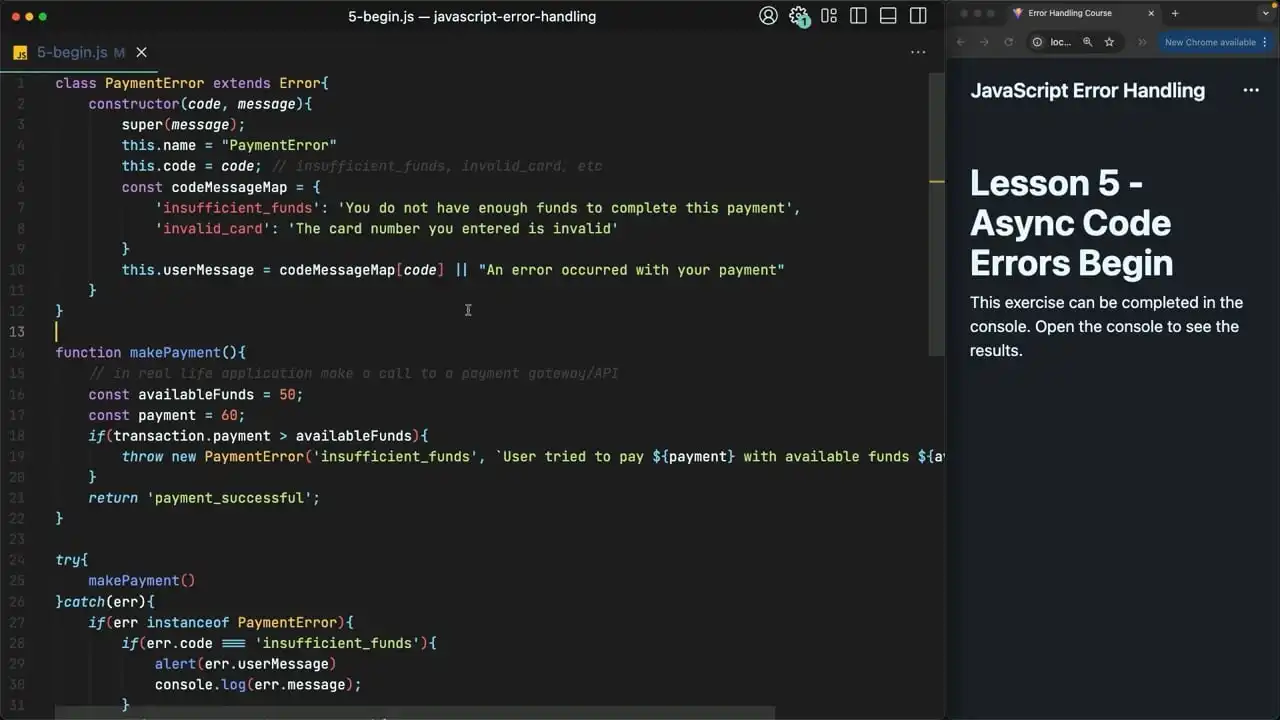 Catching Errors in Async JavaScript Code thumbnail image