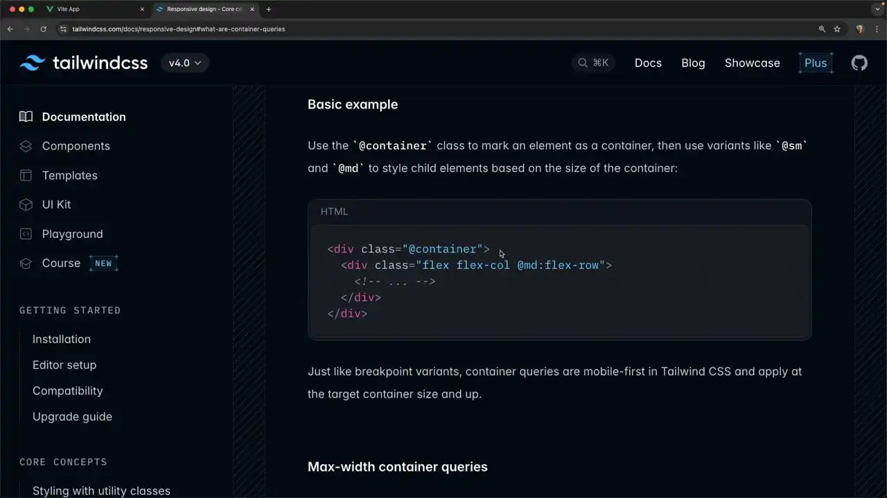 Tailwind Version 4 Container Queries thumbnail image