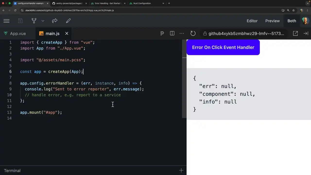 Catching Errors at the Vue App Level thumbnail image
