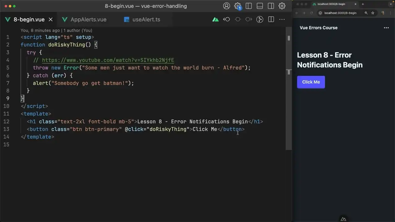Combing the Simplicity of Alert with the Power of Vue thumbnail image