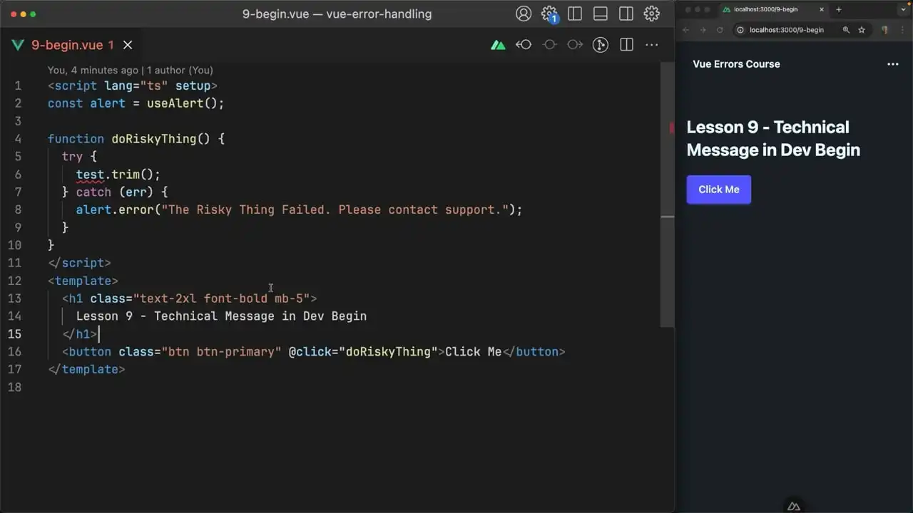 Show the Technical Error Alongside the User Friendly Message in Dev thumbnail image