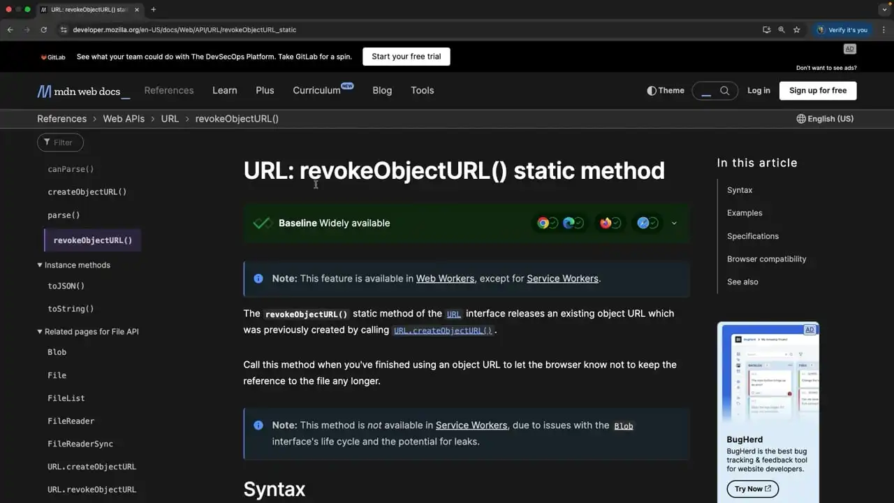 Cleanup Object URLs To Prevent Performance Issues thumbnail image
