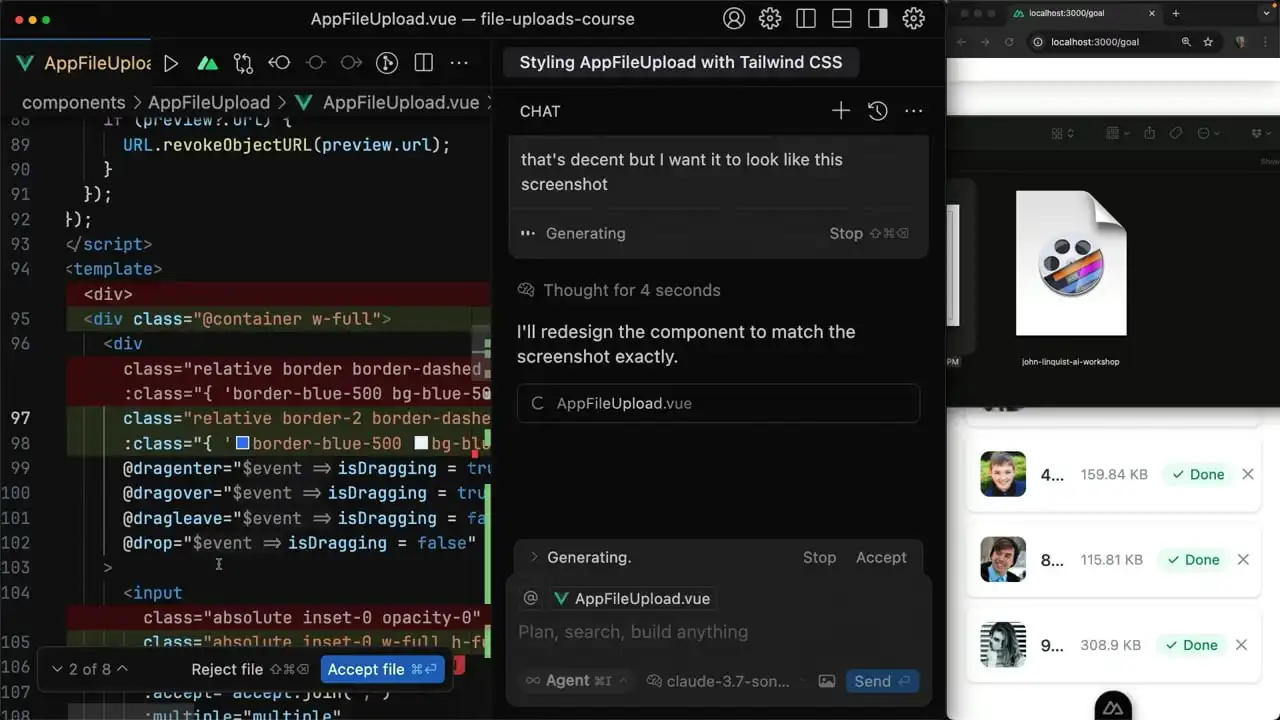 Styling the File Upload Component with AI thumbnail image