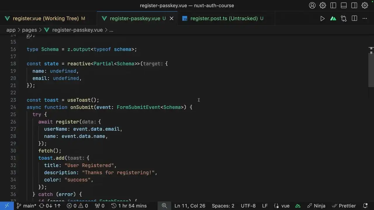 Register with Passkeys in Nuxt Auth Utils thumbnail image