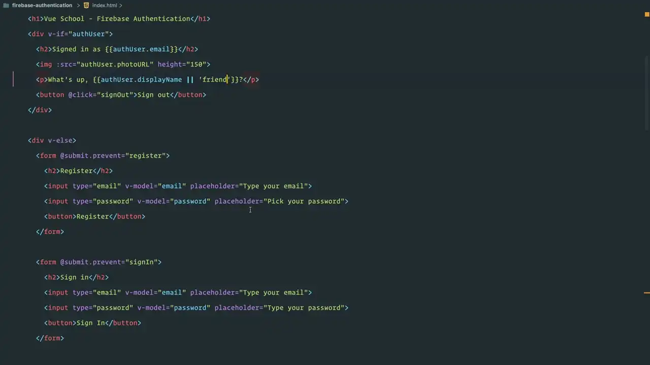 Update Firebase Authentication User Profile thumbnail image