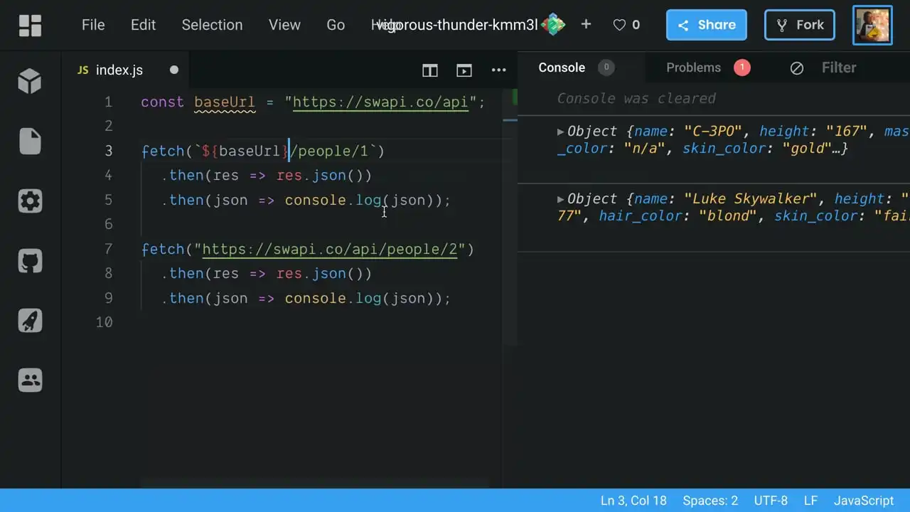 ES6 Template Literals and String Interpolation thumbnail image