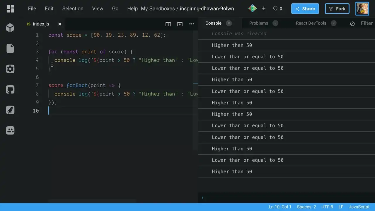 Learn Array.forEach and Array.map in JavaScript thumbnail image