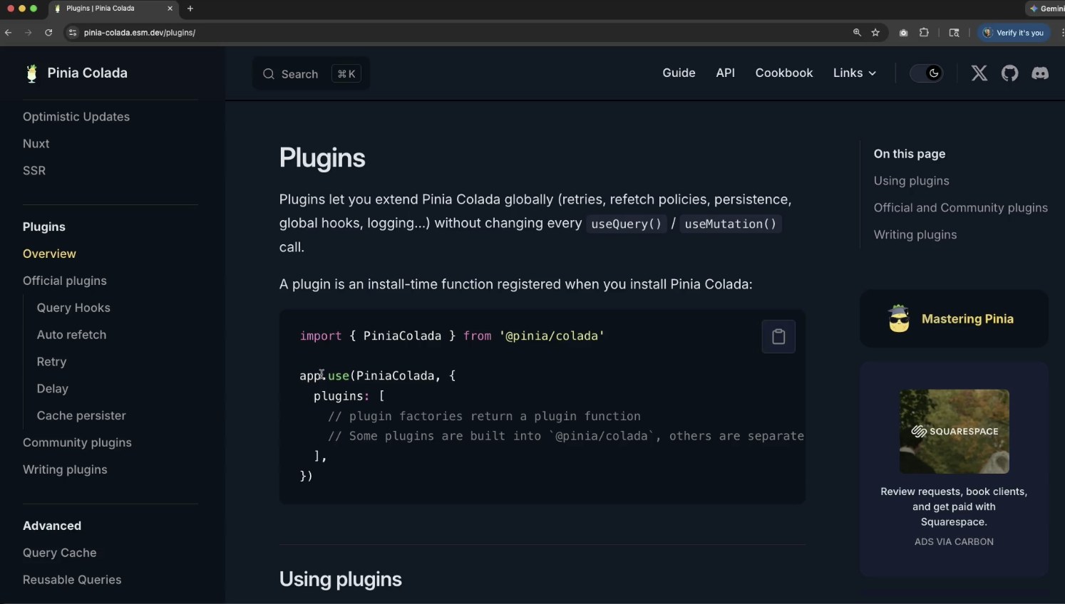 Pinida Compution Pinia Colada Plugins